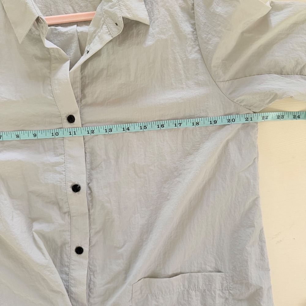 JASON by Comfy USA Asymmetrical Lagenlook Button Down Tunic Shirt Dress - S - Picture 4 of 5